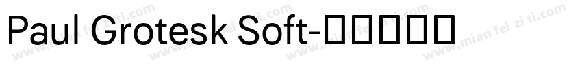 Paul Grotesk Soft字体转换